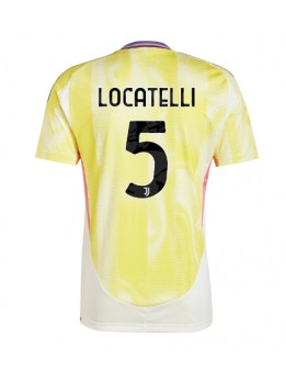 Juventus Manuel Locatelli #5 Replika Borta Kläder 2024-25 Kortärmad